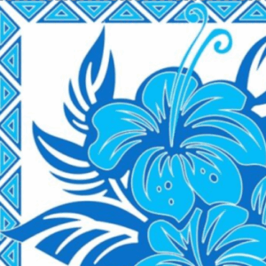 Paréo Hibiscus Blanc