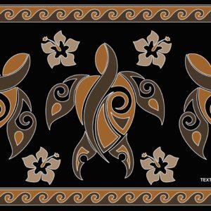 Paréo Tortues Marron